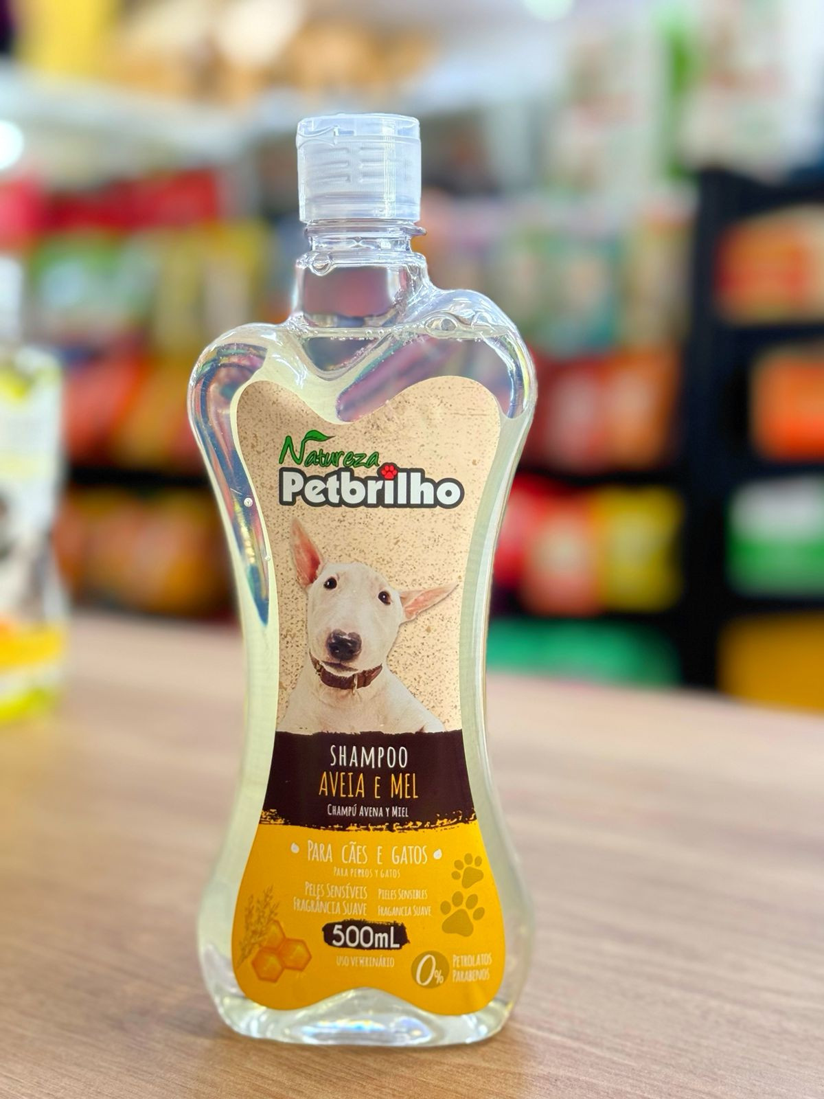 Shampoo Petbrilho Aveia e Mel 500ml