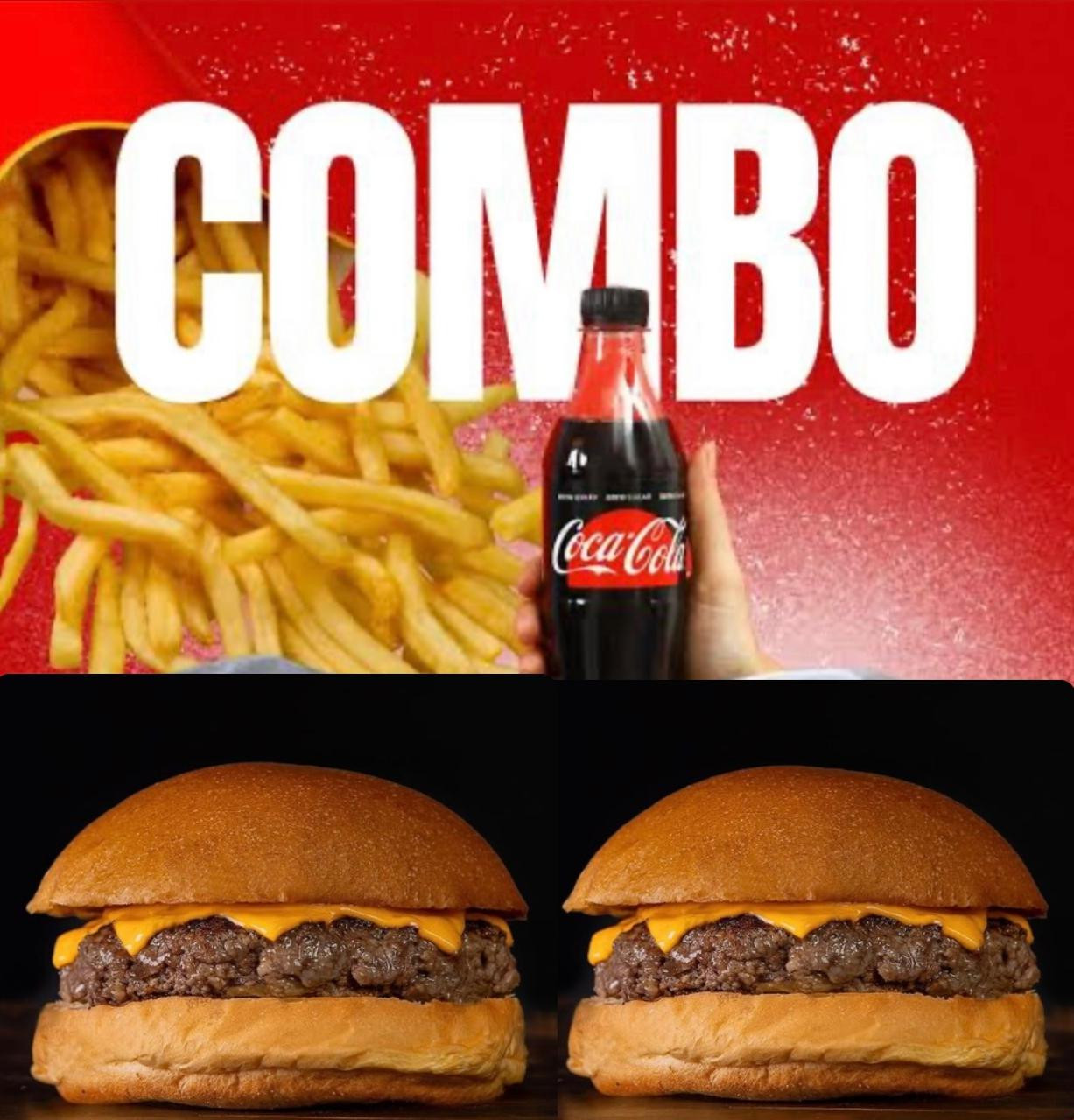 COMBO CASAL PÃO CARNE E QUEIJO 