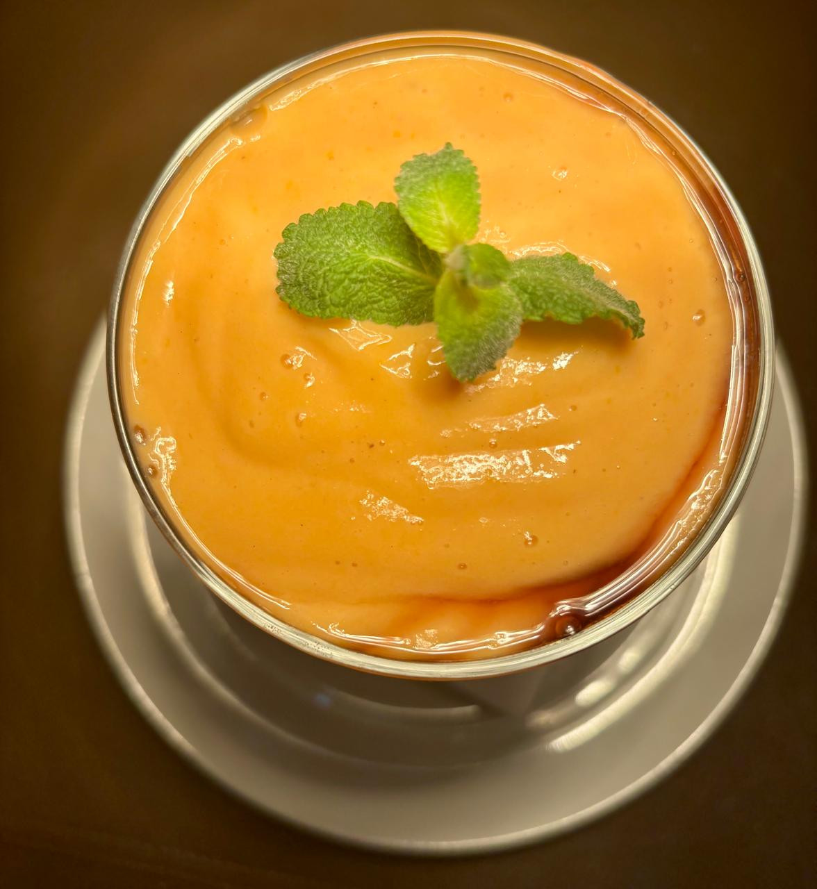 Creme de papaya com cassis