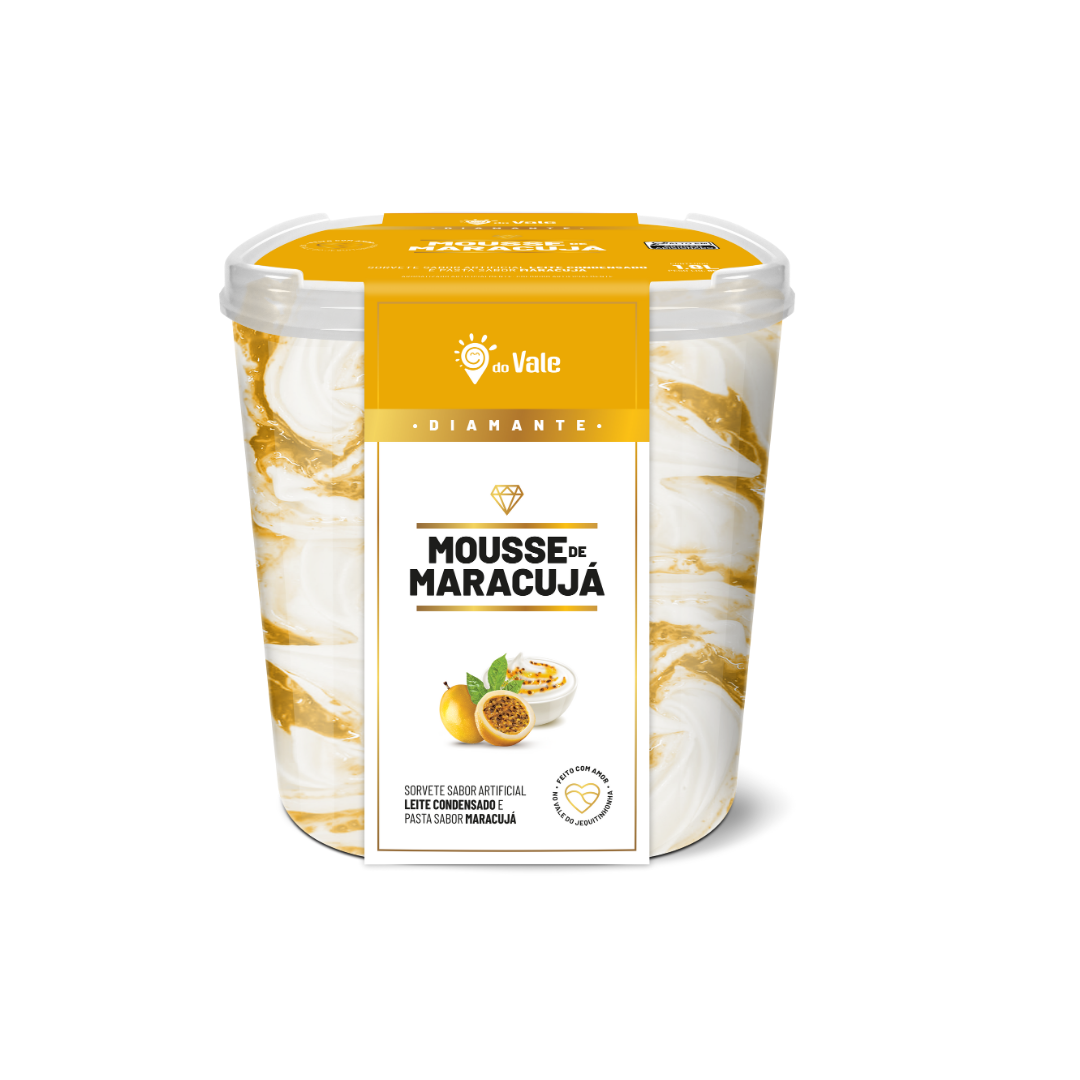 SORVETE 1.8L MOUSSE DE MARACUJA 