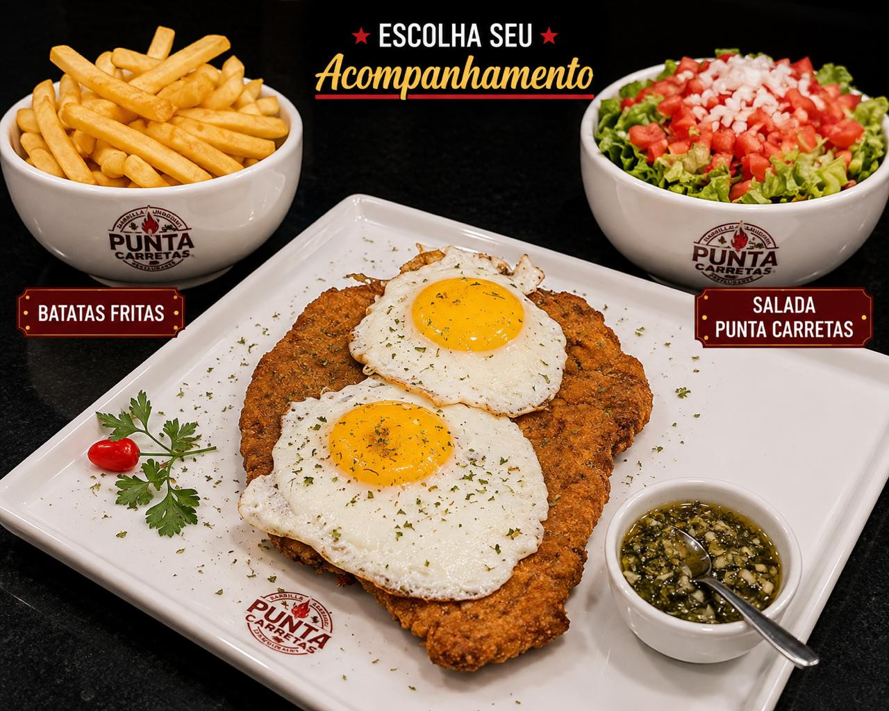 Milanesa À CABALLO