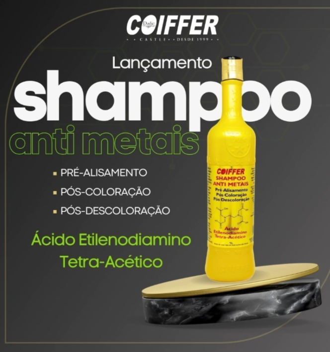 SHAMPOO ANTI METAIS PROFISSIONAL COIFFER