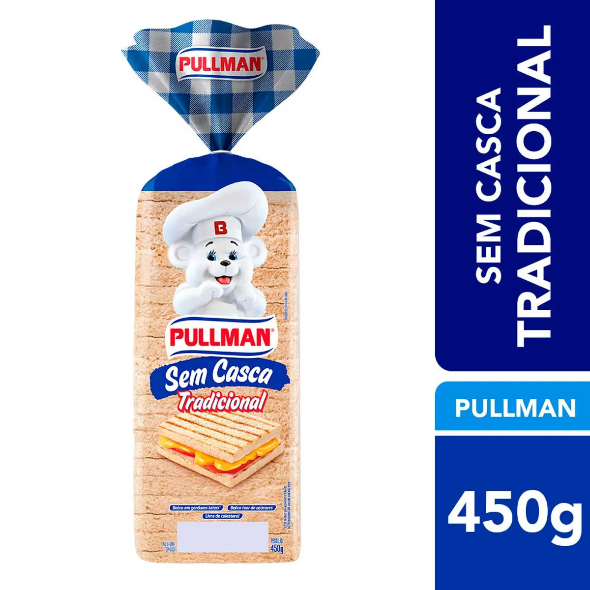 PÃO DE FORMA TRAD S/ CASCA PLUSVITA 450g.