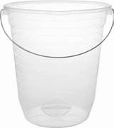 BALDE PLASTICO JAGUAR TRANSP. 13.5L ALÇA DE METAL