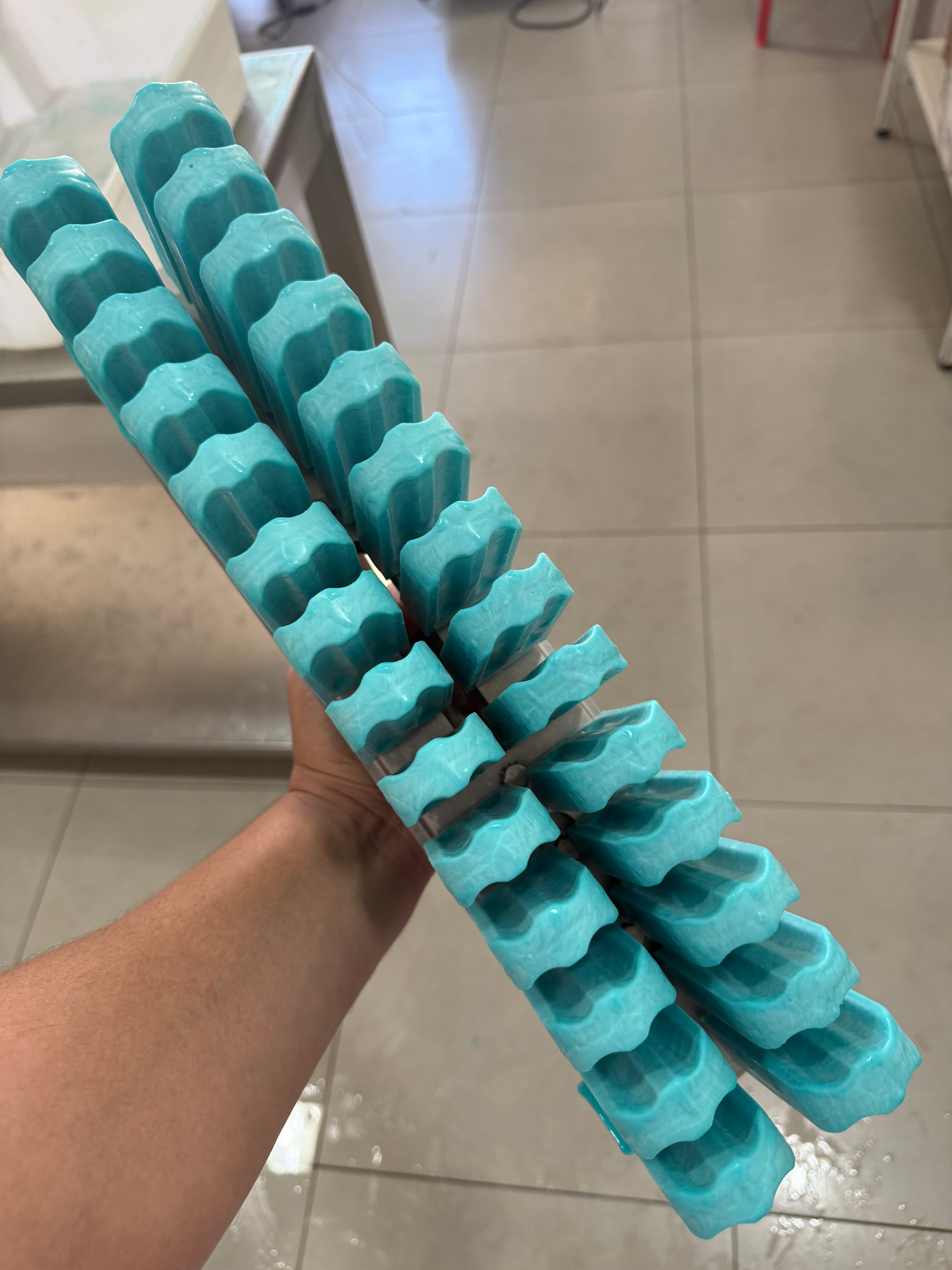Picolé sabor blue ice