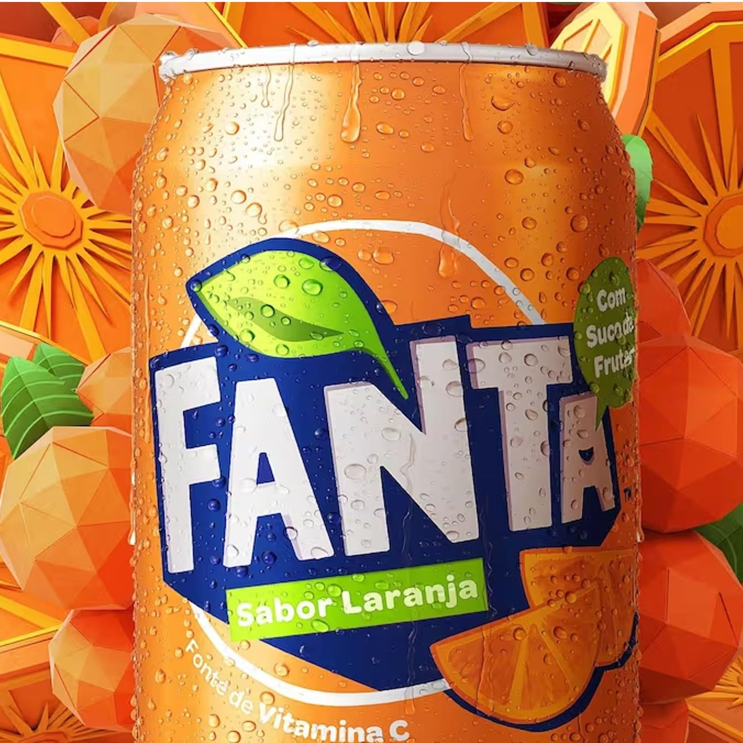 Fanta laranja lata 350ml