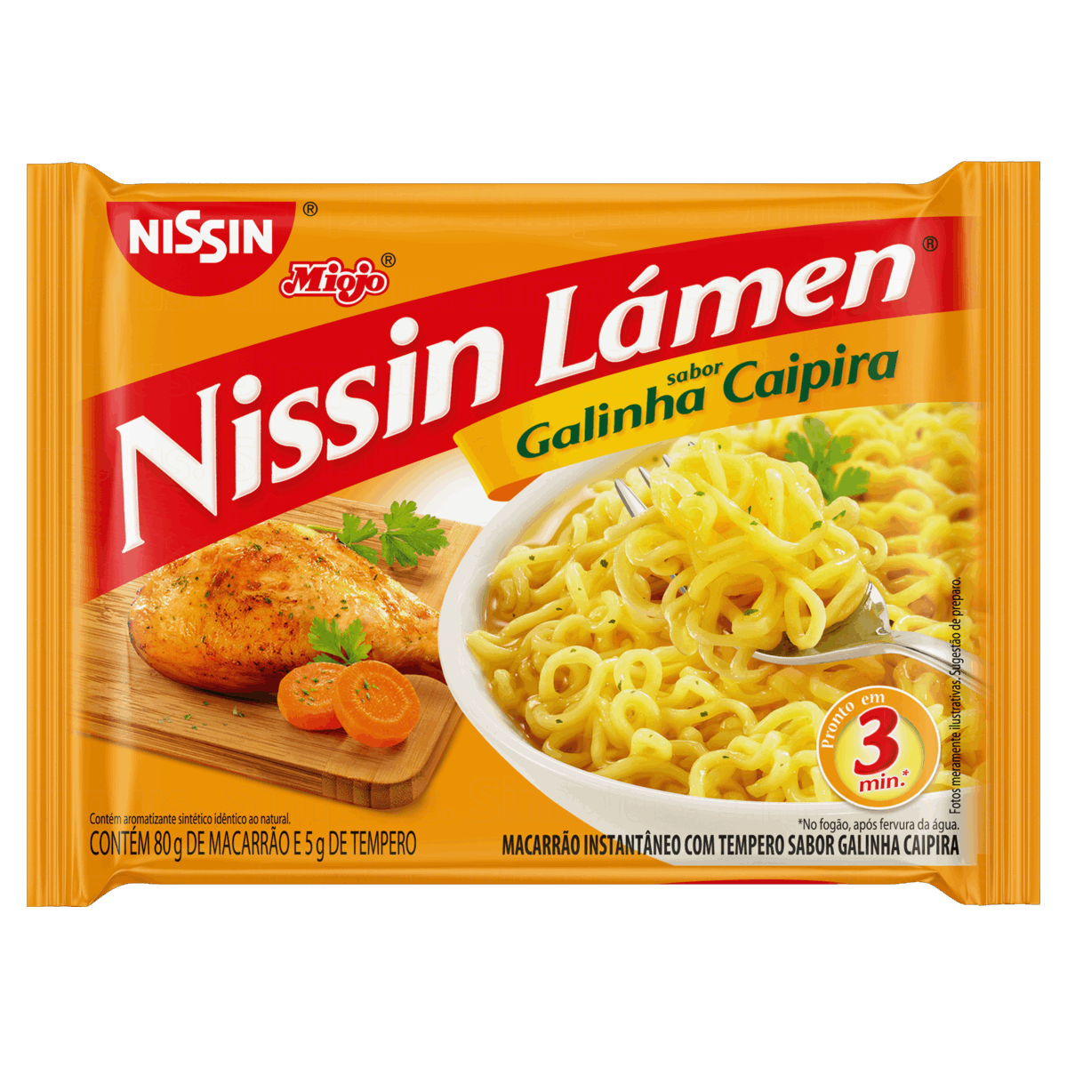 MIOJO NISSIN GALINHA CAIPIRA 85G