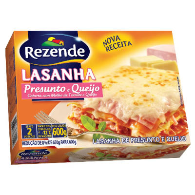 Lasanha Rezende Presunto/Queijo 600g