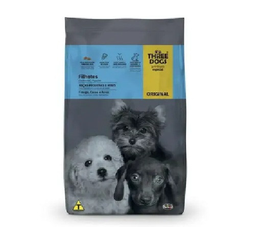 Three Dogs Original Filhotes porte pequeno 10,1Kg