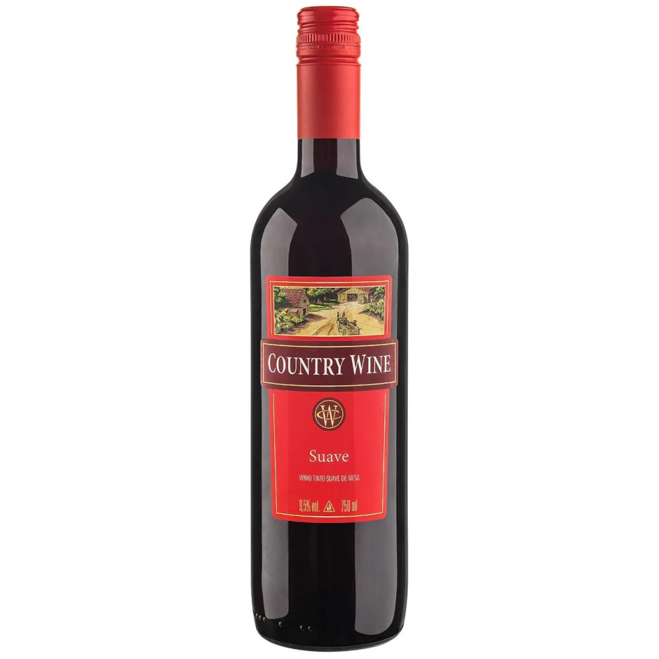 VINHO COUNTRY WINE TINTO SUAVE 750ML