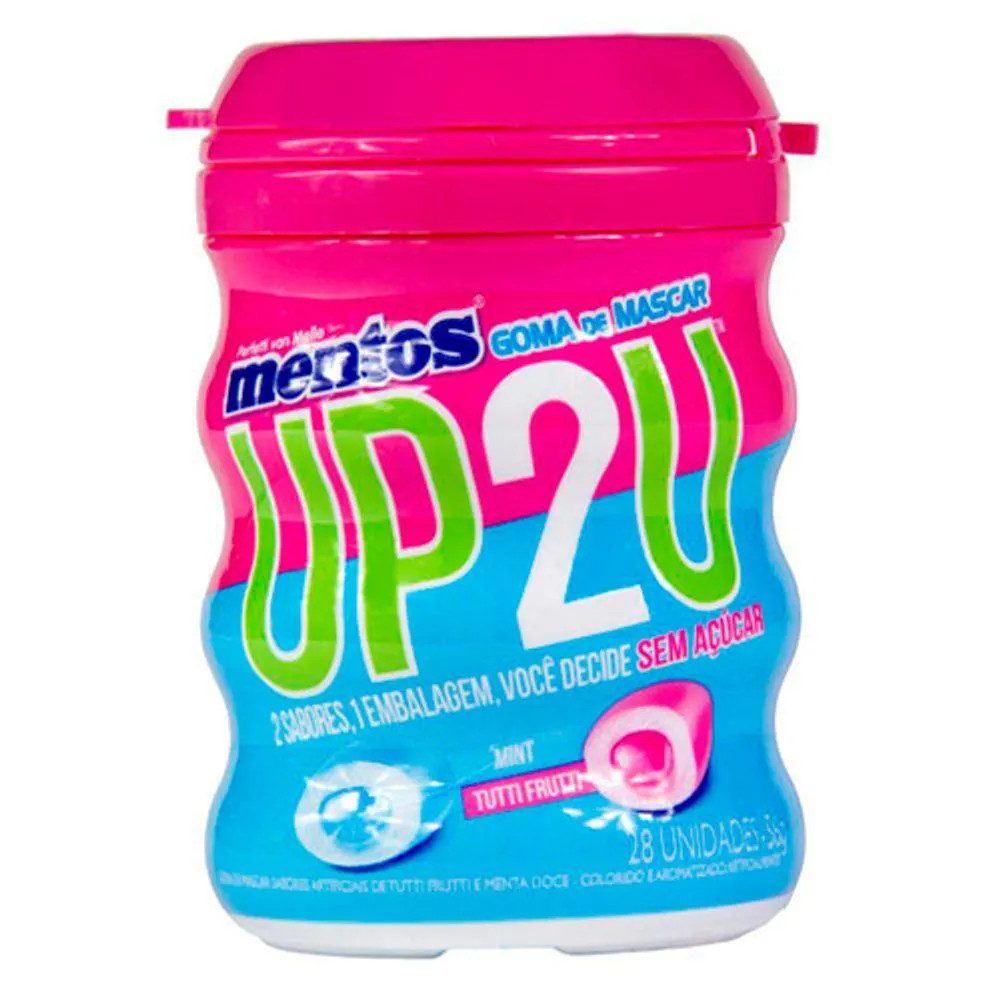 Goma de Mascar Mentos Up2u tutti fruitti 56g