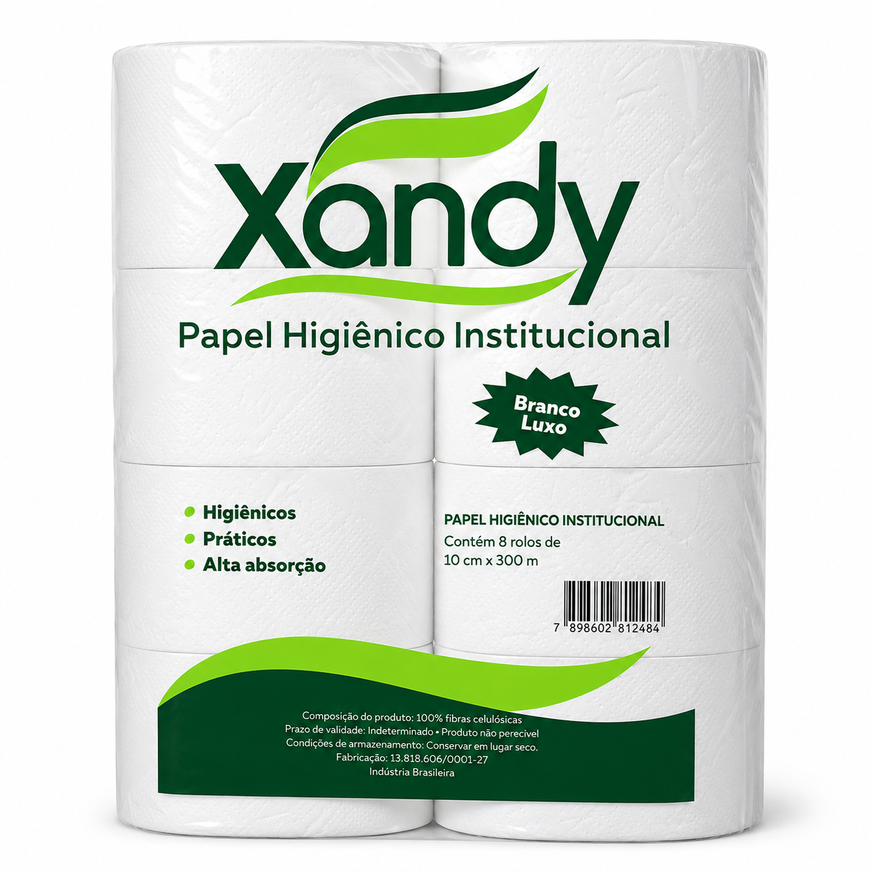 Papel Higiênico Rolão Branco Luxo - Xandy