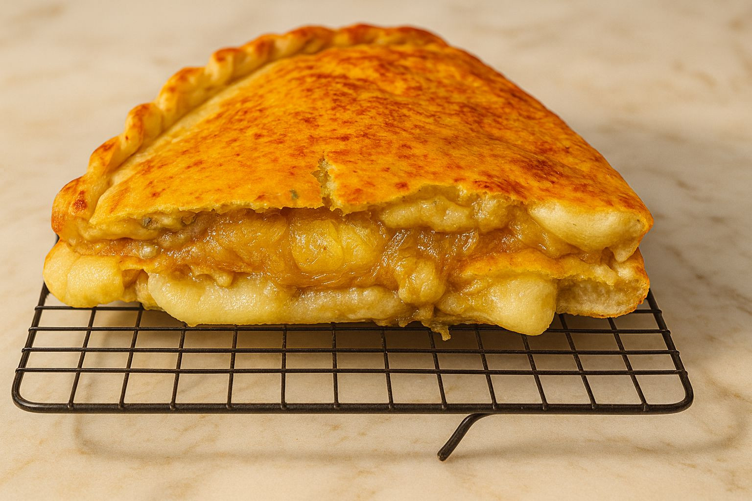 Calzone de calabresa (fatia)