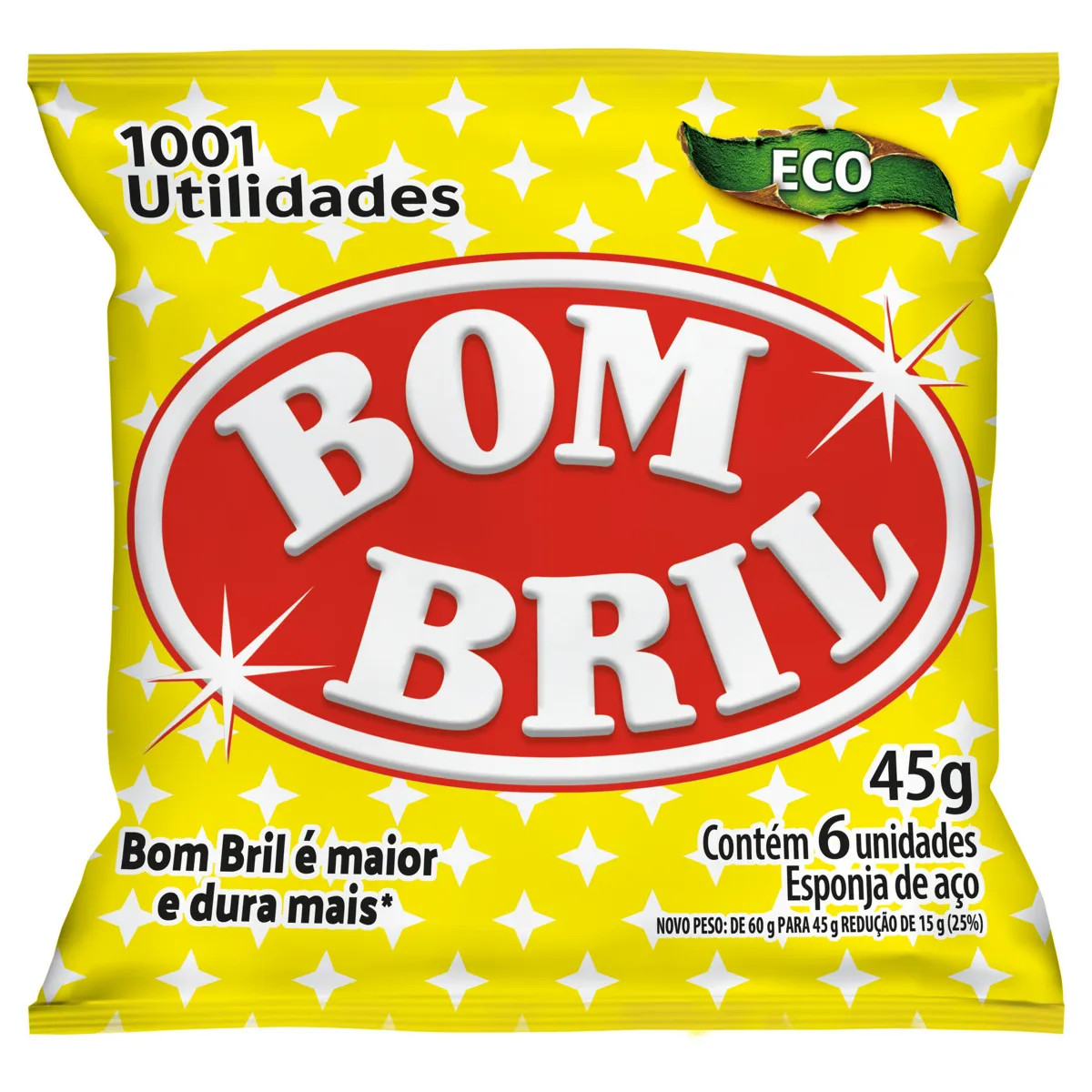 ESPONJA DE AÇO BOMBRIL 45G C/6UN