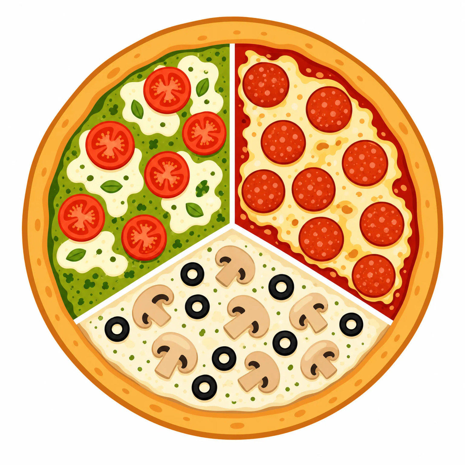 PIZZA DE ATÉ 3 SABORES