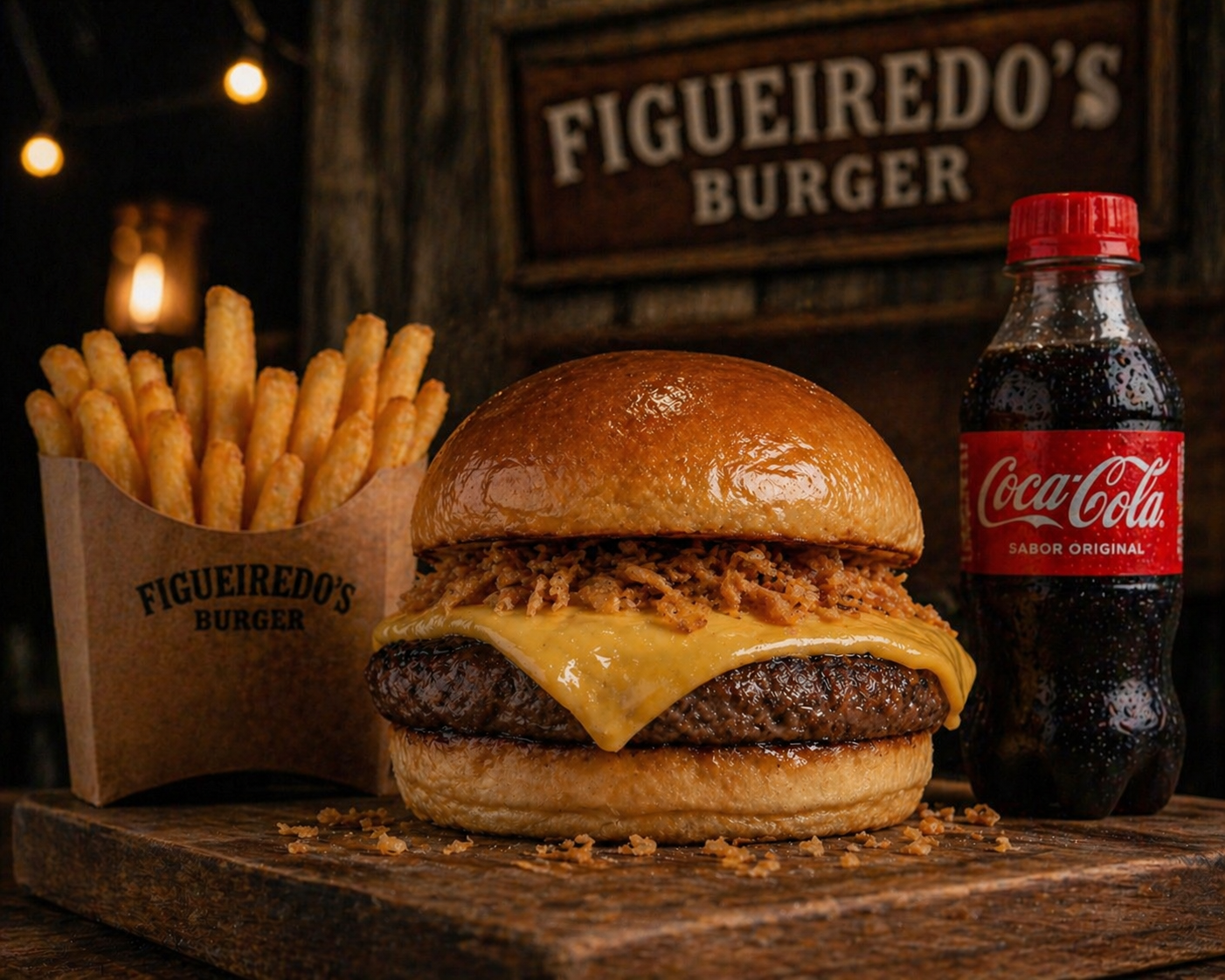 Combo Burger Clássico do Faroeste (120g)+ Batata Média+ Refri