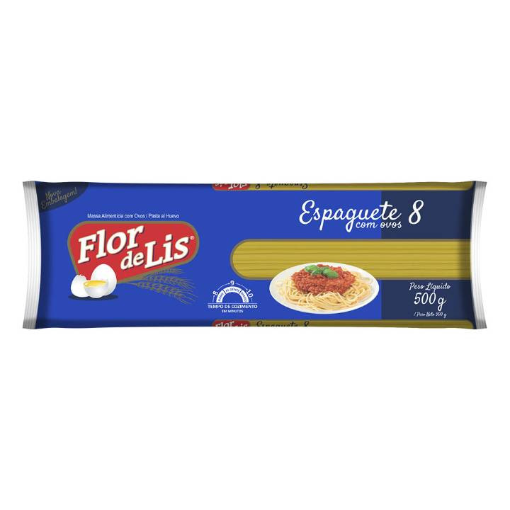 Macarrao Flor de Lis Espaguete 8 500g