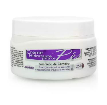 CREME HID DOS PES C/SEBO DE CARNEIRO 250G ALQUIMIA