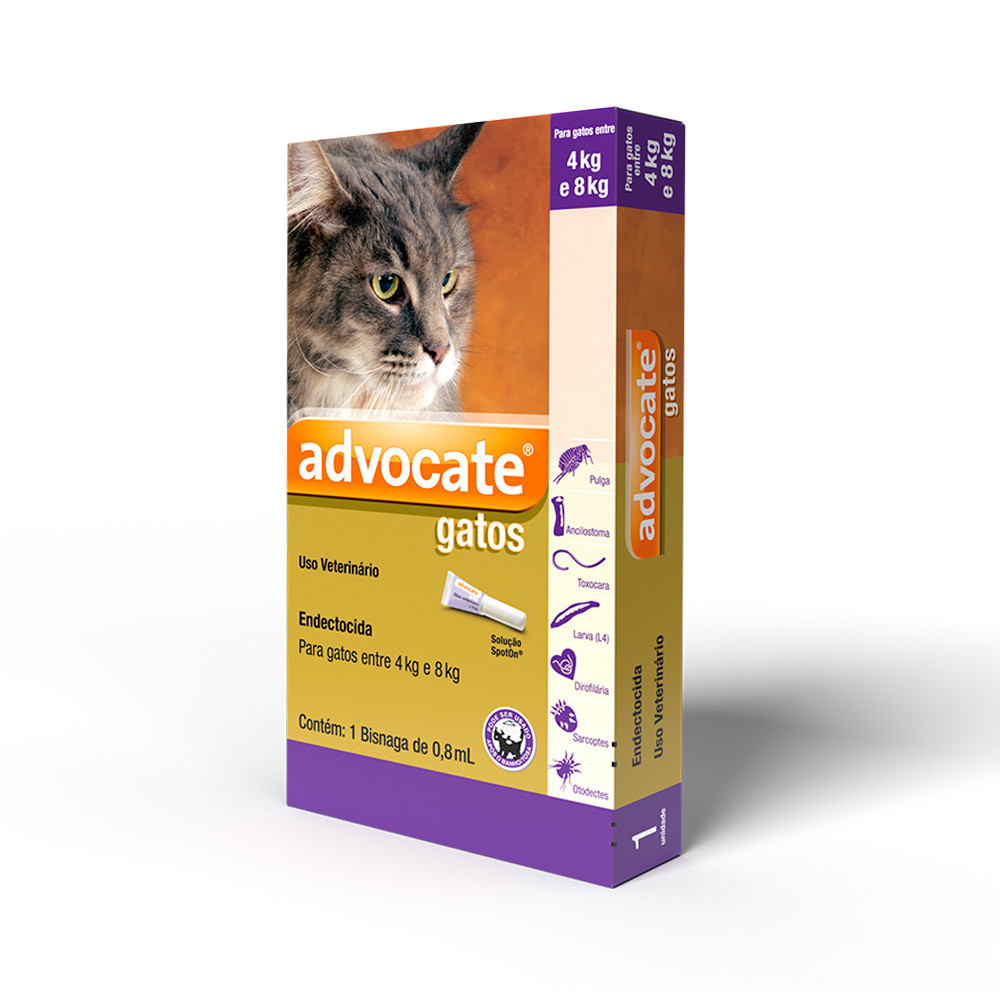 Advocate Gatos G - 4 kg a 8 kg 1 Pipeta