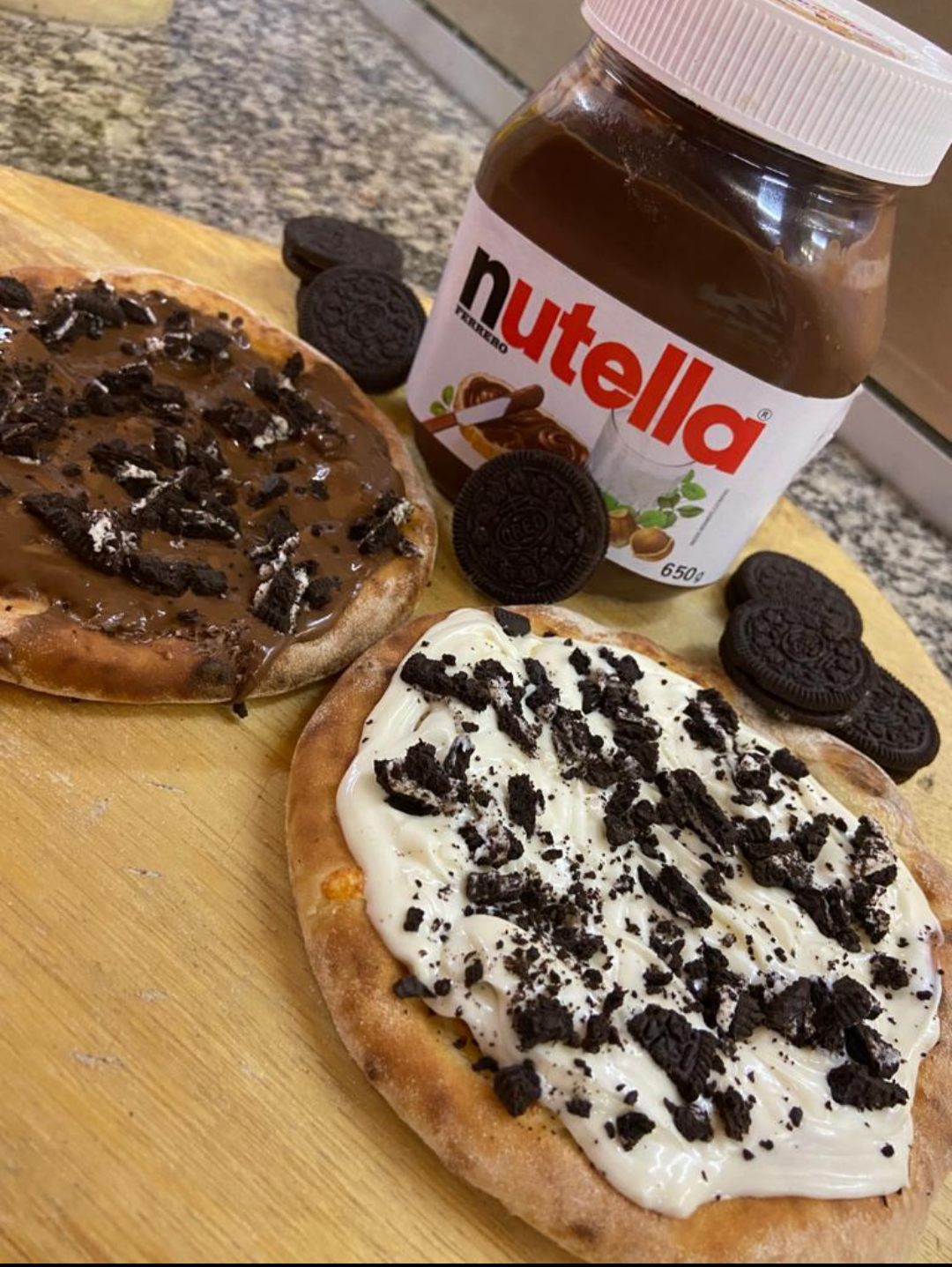 Esfiha Nutella com Oreo 