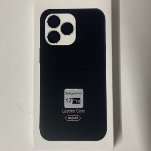 CAPA INDUCAO PRETO IPHONE 17 PRO LEATHER CASE