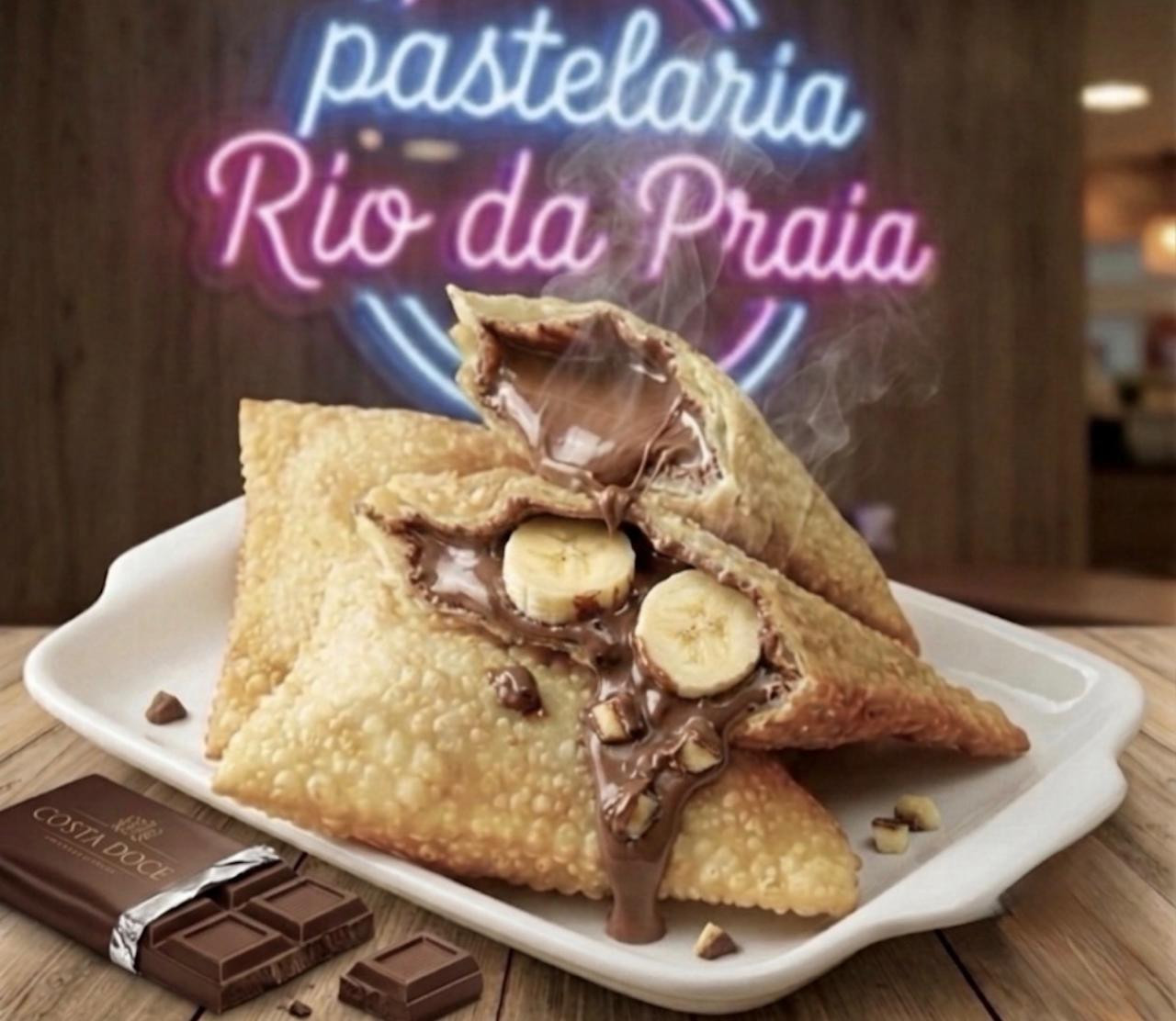 Pastel de Banana com Chocolate