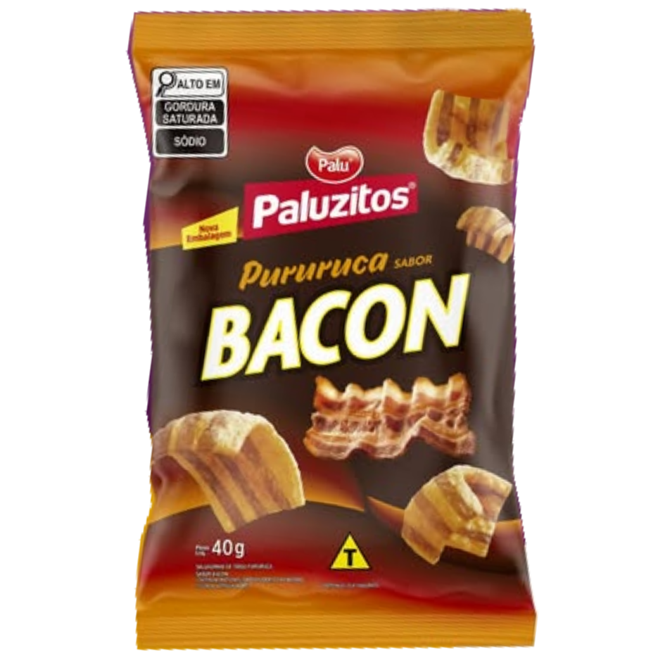SALGADINHO PURURUCA PALUZITOS BACON 40G