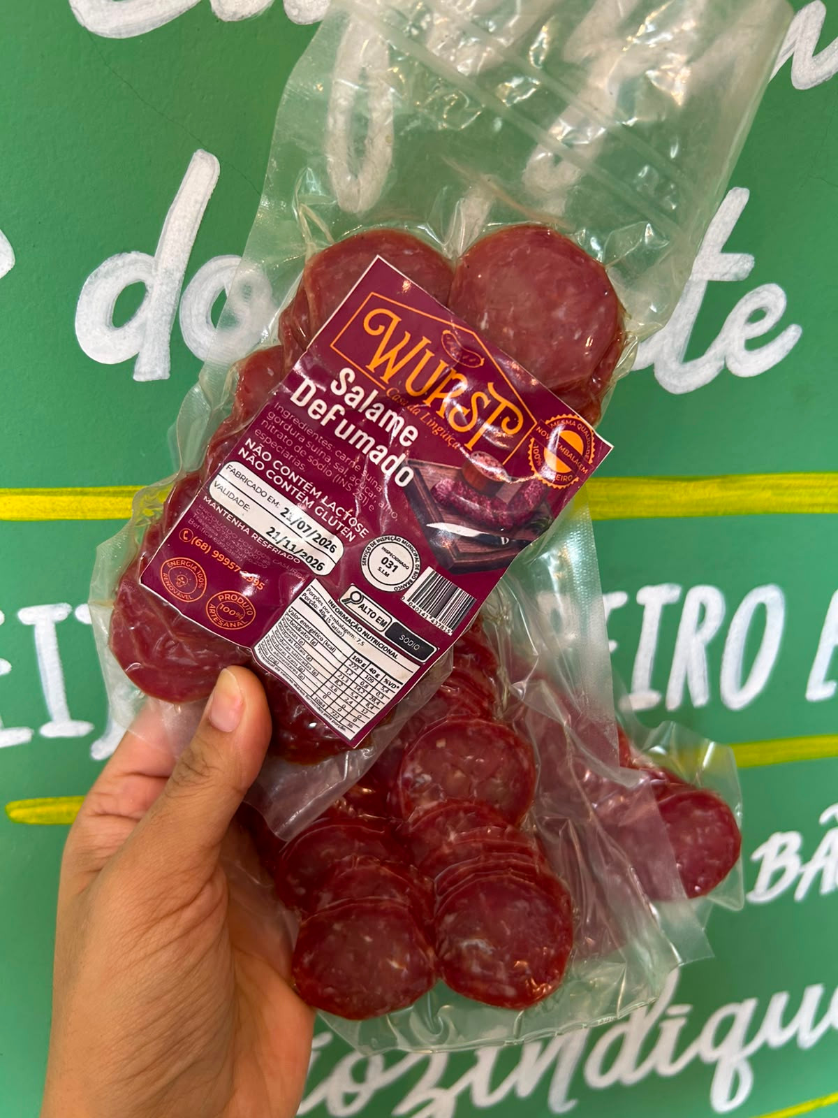 Salame Defumado Fatiado Wurst - 100g