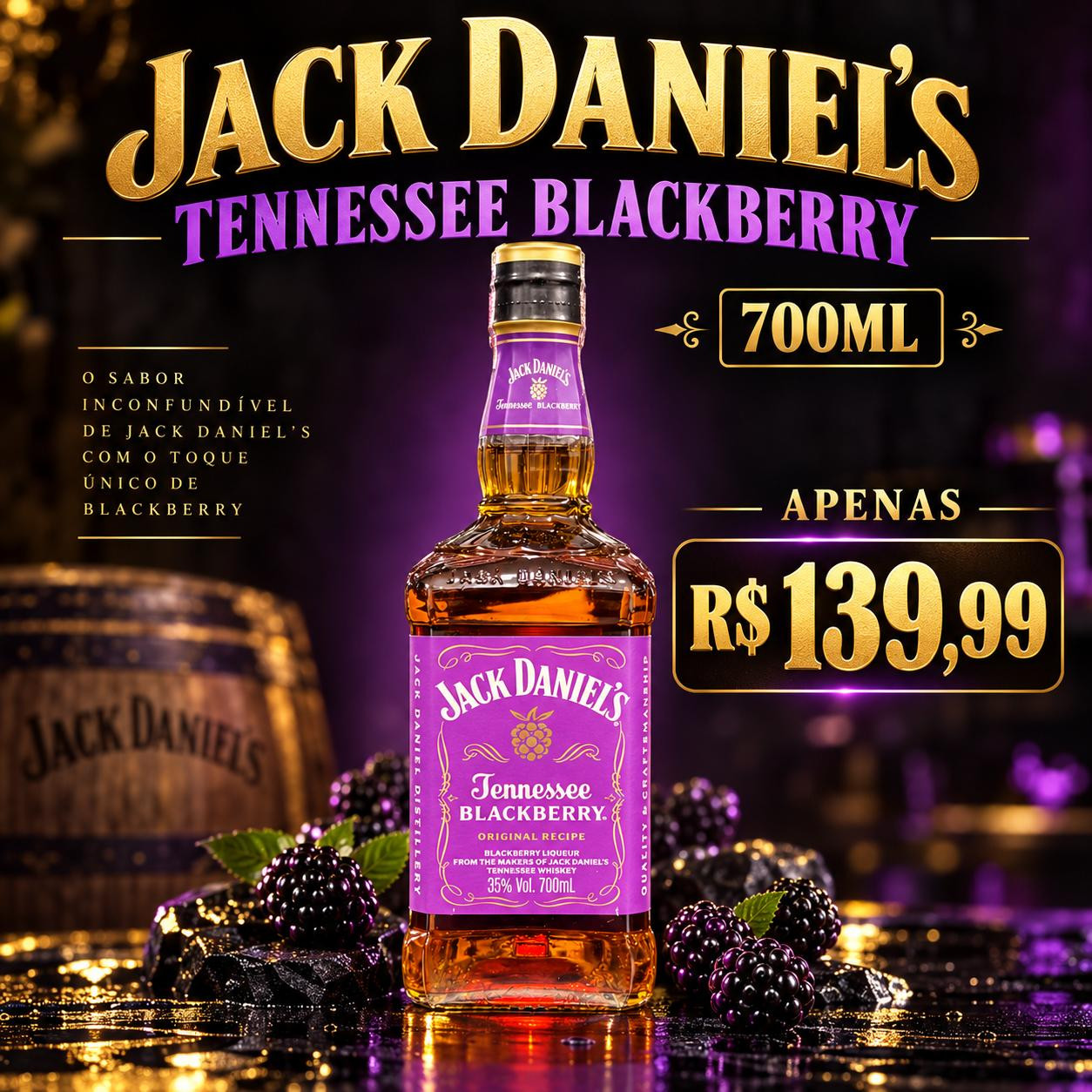JACK DANIEL'S  BLACKBERRY  700ML