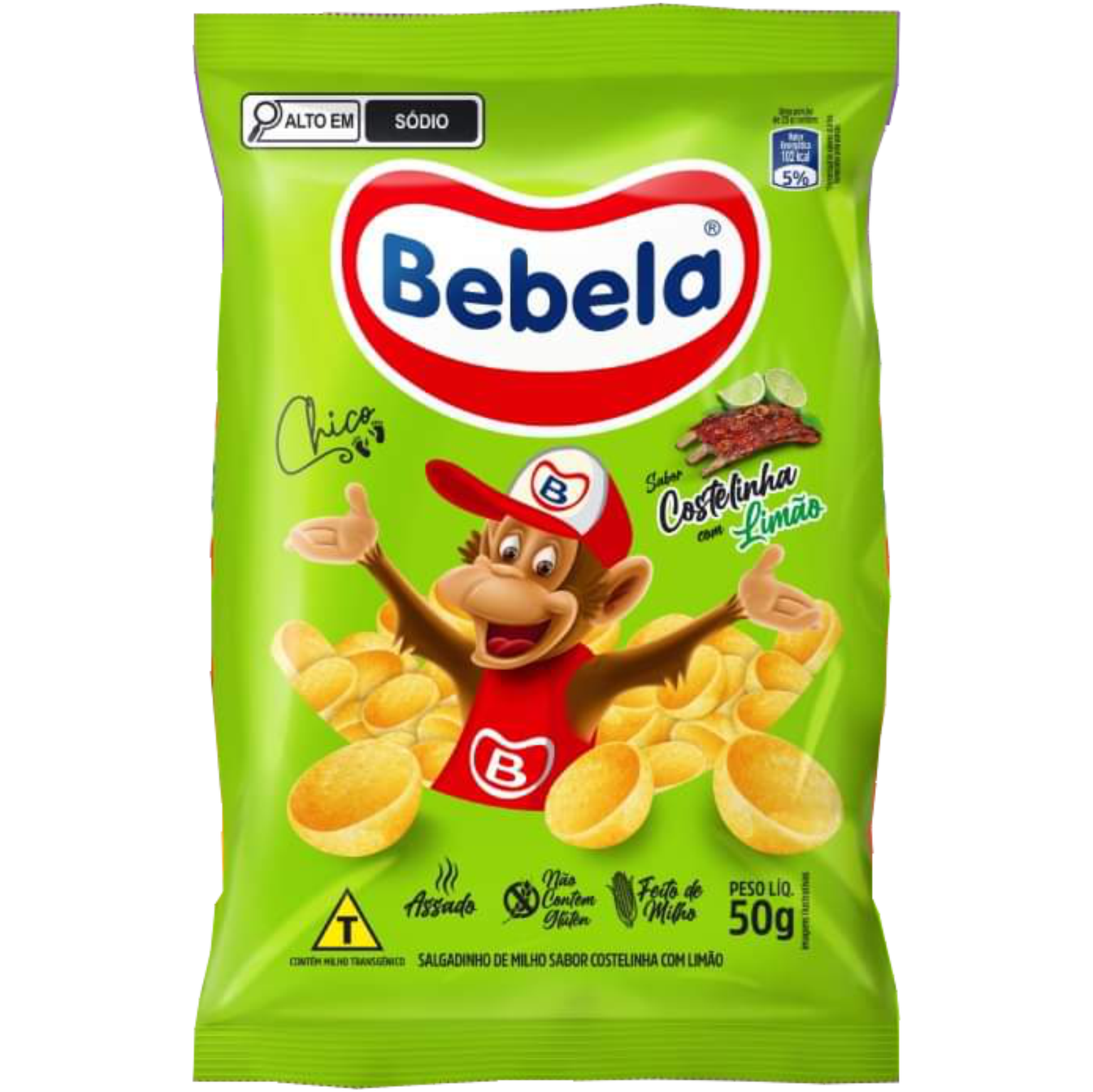 SALGADINHO BEBELA COSTELINHA C/ LIMAO 50G