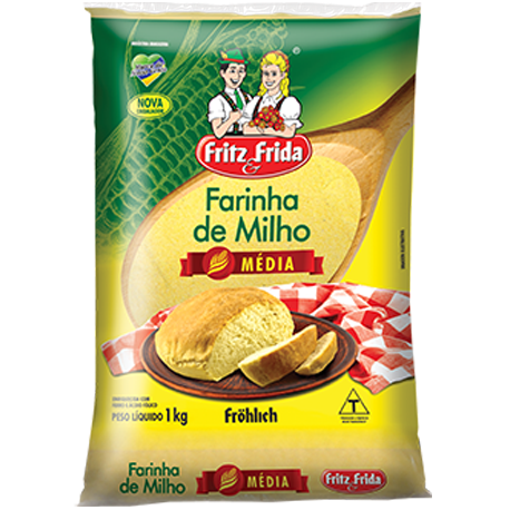 Farinha de milho Fritz e Frida média Kg