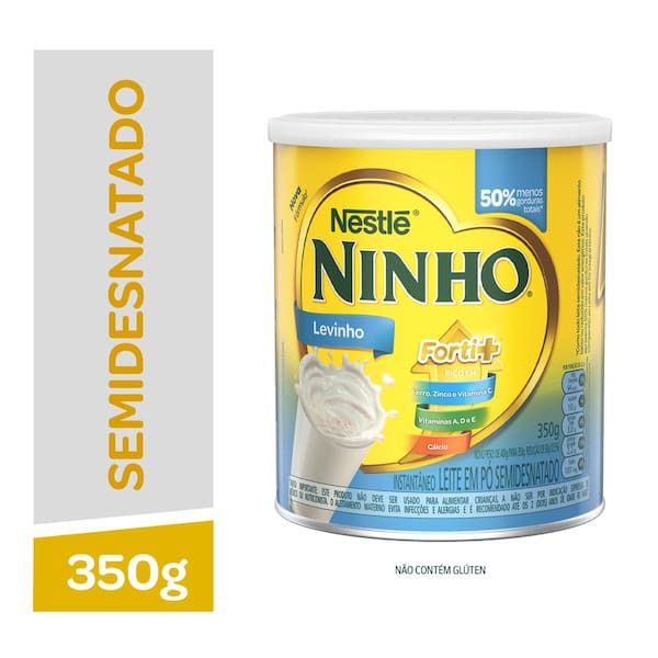 Leite em Pó Semidesnatado Ninho 350g