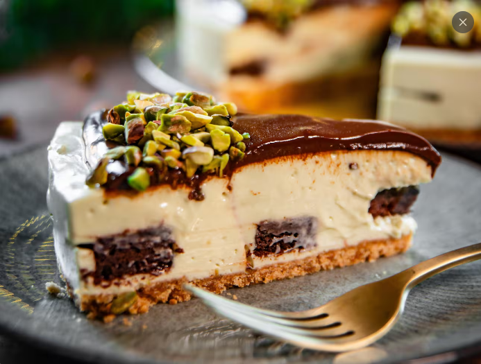 CHEESECAKE DE PISTACHE COM CAFE