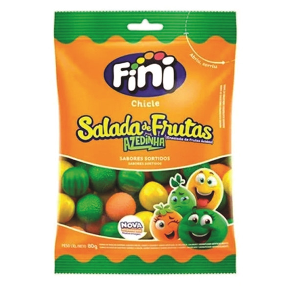 CHICLE FINI SALADA DE FRUTAS AZEDINHA 80G