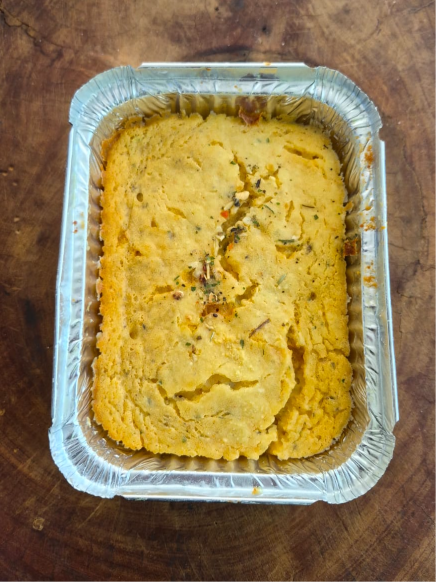 TORTA DE CARNE MOÍDA C/ PALMITO 320 GRAMAS Congelado.