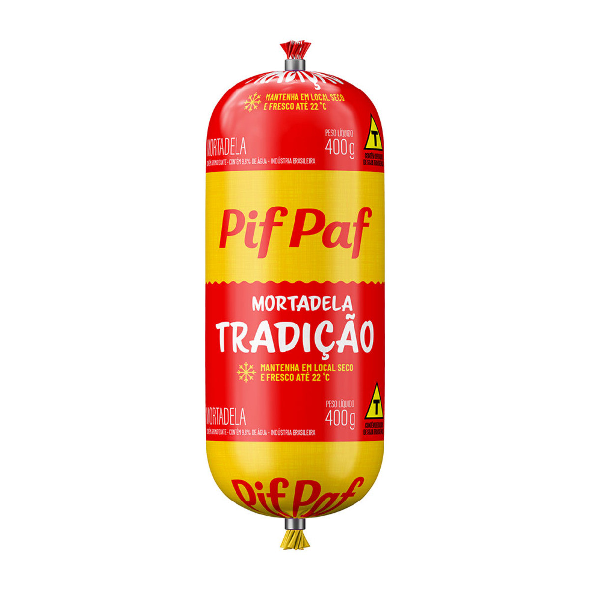 MORTADELA TRADIÇÃO PIF PAF MINI 400G  SALAME MORTANDELA