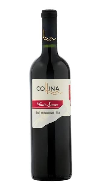 VINHO DE MESA COLLINA TINTO SUAVE 750ML