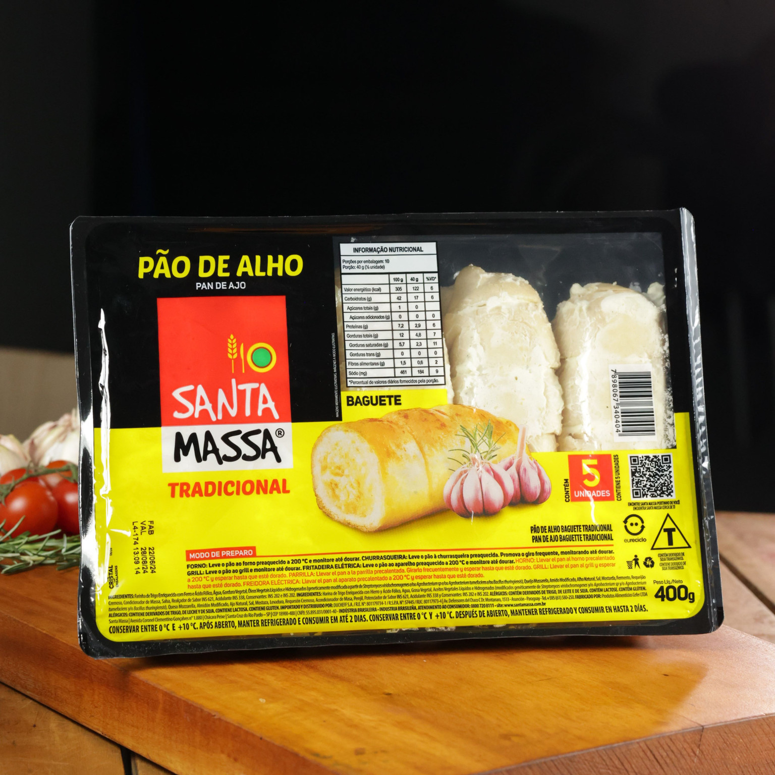 Pão de Alho Tradicional 5un 