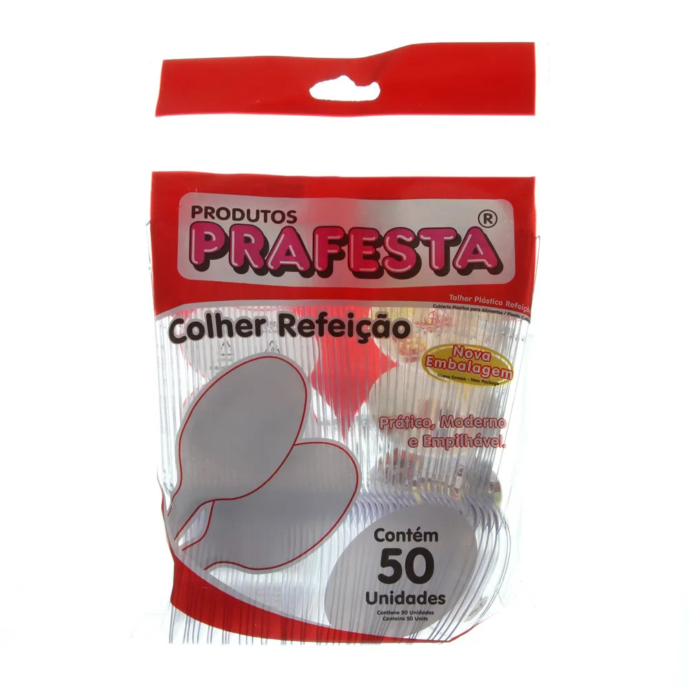 COLHER P/ REFEIÇÃO CRISTAL 50UN