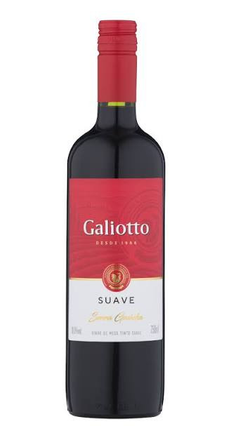 Vinho Tinto Nac Galiotto Mesa Suave 750ml