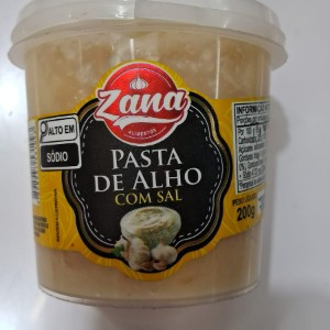 TEMPERO PASTA DE ALHO COM SAL ZANA 200G