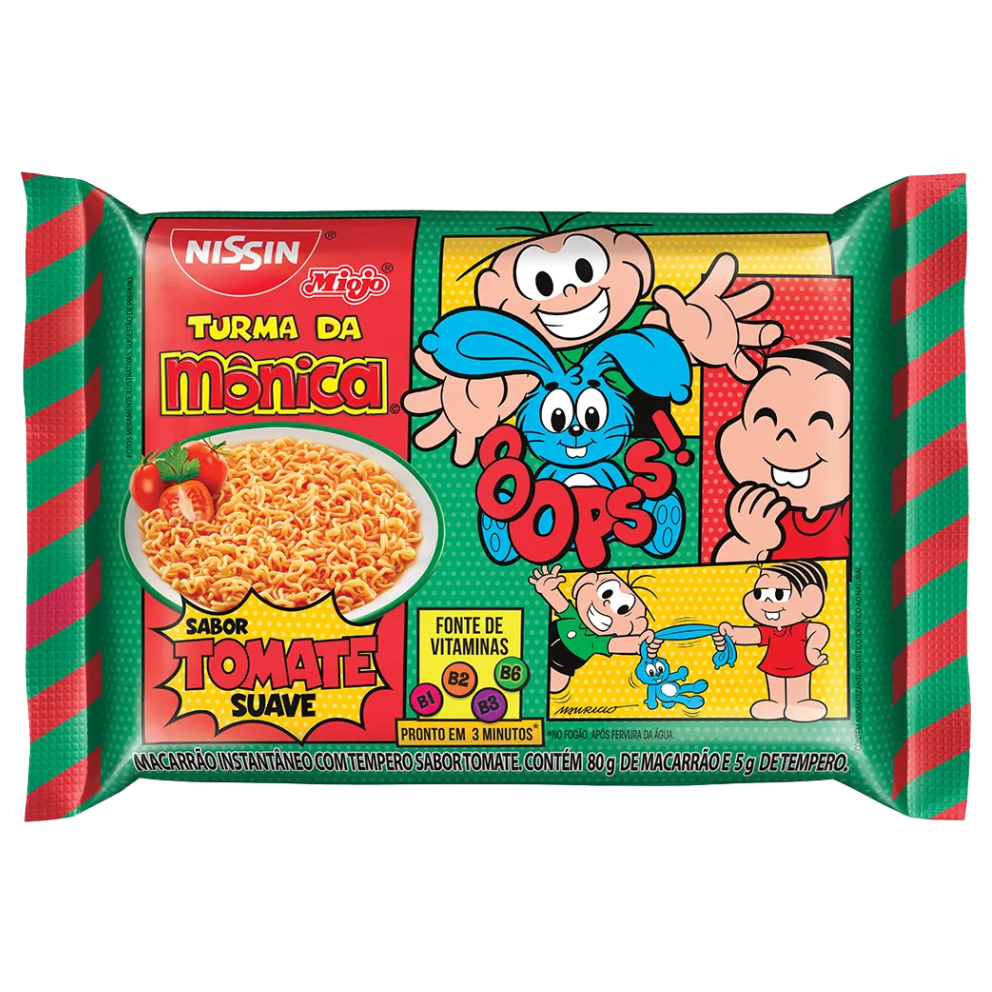 MACARRAO INST NISSIN T MONICA TOMATE 85G