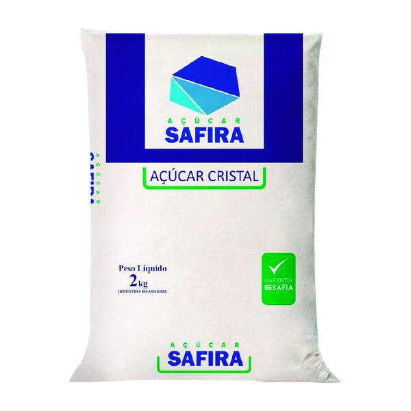 Açúcar Cristal Safira Embalagem 2kg