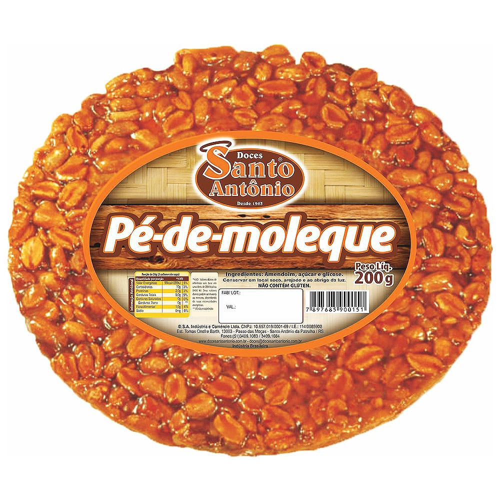 Pé de moleque Santo Antônio 270g