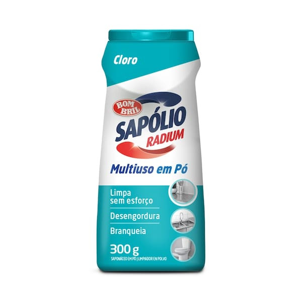 Sapólio Radium Pó com Cloro Bom Bril 300g