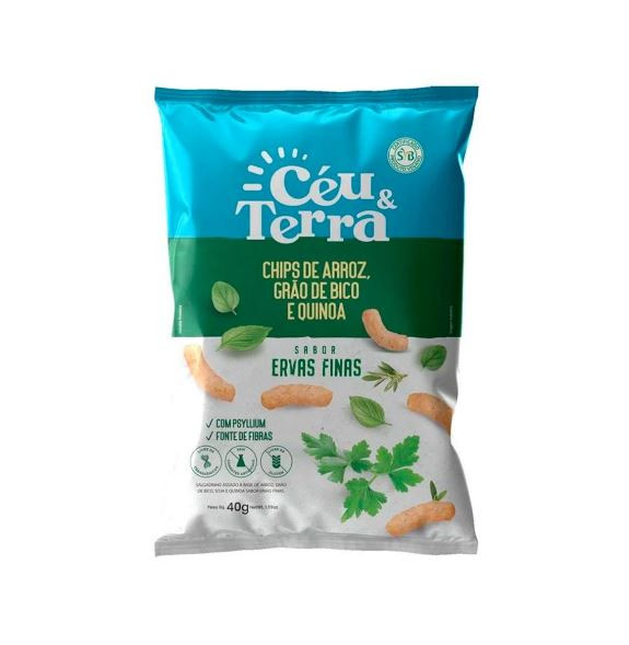 CHIPS DE ARROZ, GRAO DE BICO, QUINOA ERVAS FIN 40G