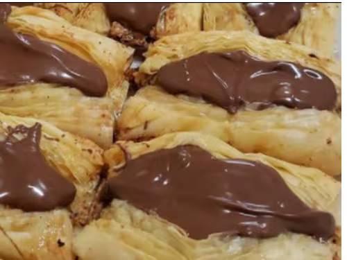 Dedo aberto nozes c/ chocolate