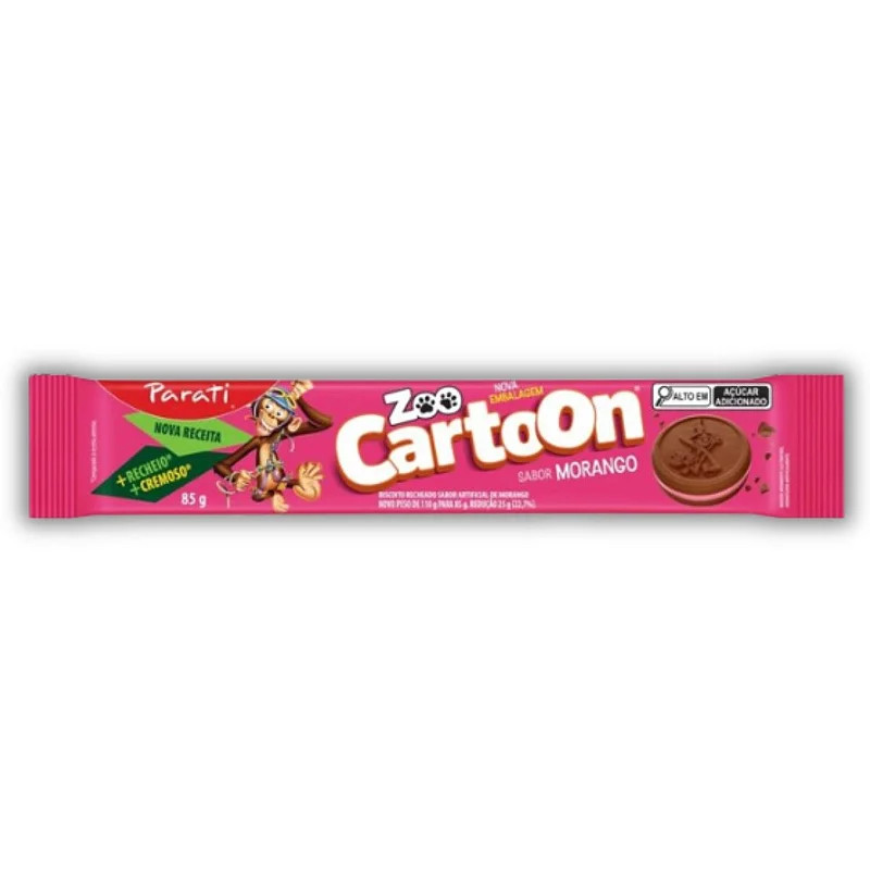 Biscoito Parati Cartoon Morango 110g