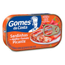 SARDINHA GOMES DA COSTA C/MOLHO DE TOMATE PICANTE 125G