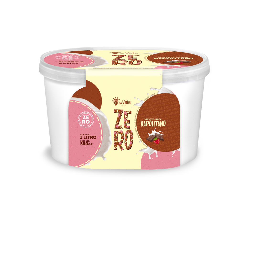 SORVETE 1L NAPOLITANO ZERO AÇUCAR 